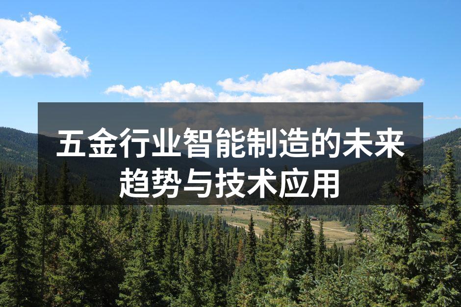五金行业智能制造的未来趋势与技术应用